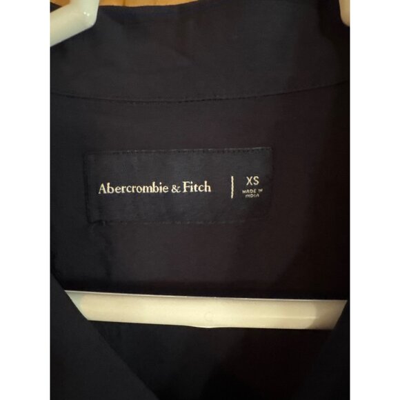 Abercrombie & Fitch XS Navy Pride Shirt With Rainbow "Proud AF" Embroidery & Bac - Picture 3 of 4